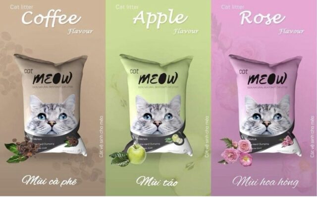 Cát đất sét Meow 8L