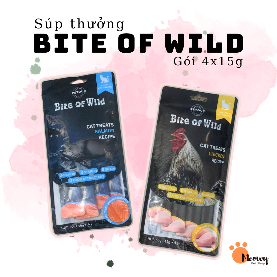 Súp thưởng cao cấp Bite Of Wild gói 4 thanh